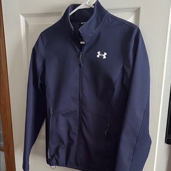 Under Armour Navy Blue Full-Zip Jacket - Picture 1 of 2